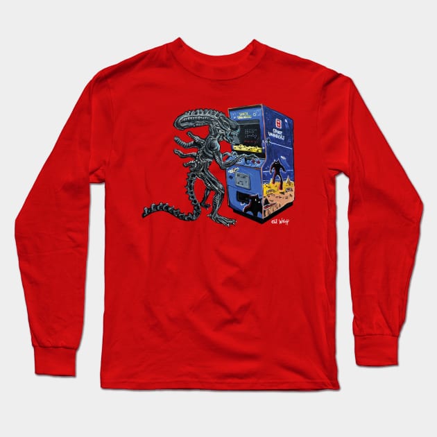 Alien Invaders Long Sleeve T-Shirt by eliwolff